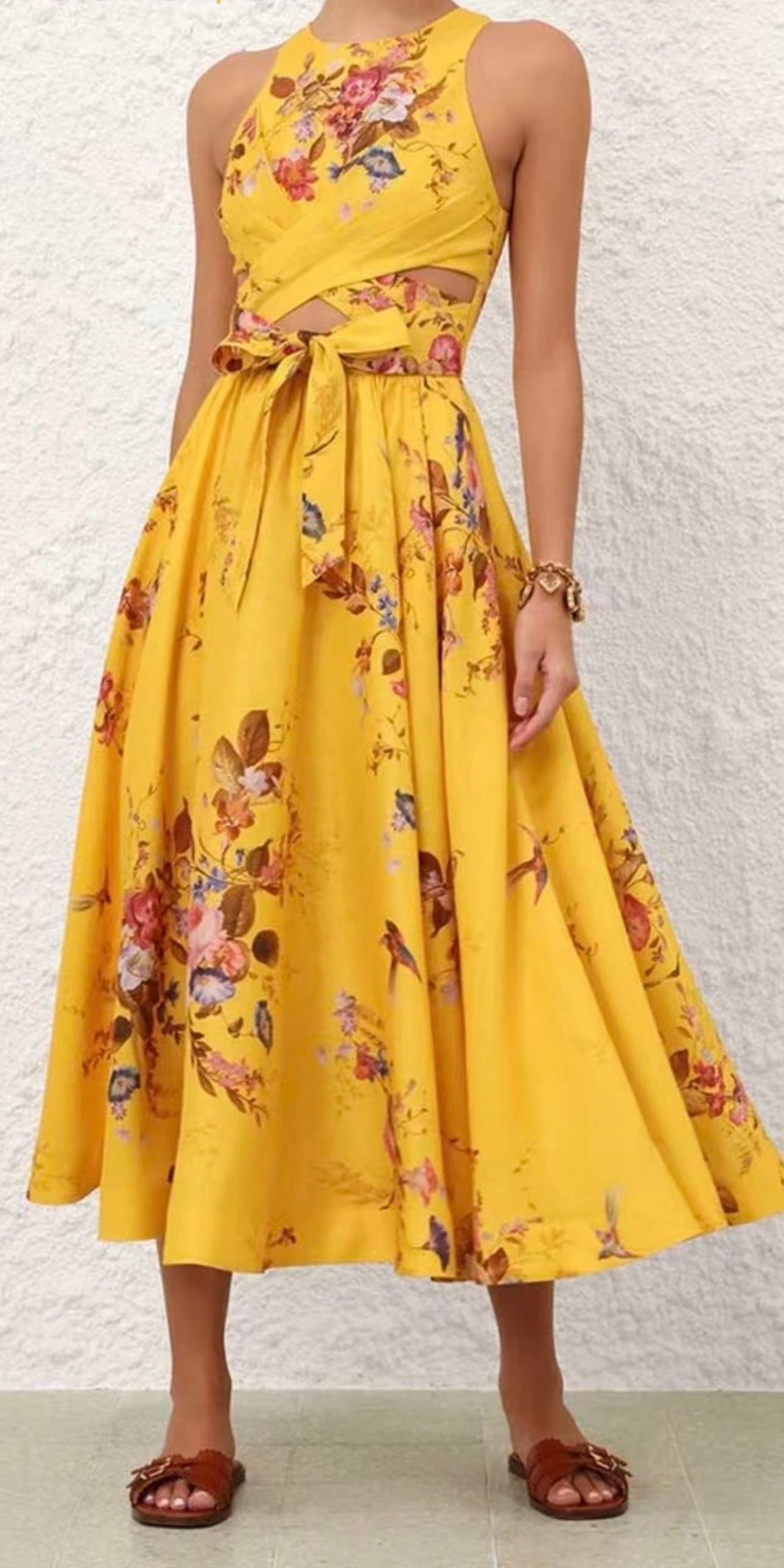 Yellow Flower Dress
