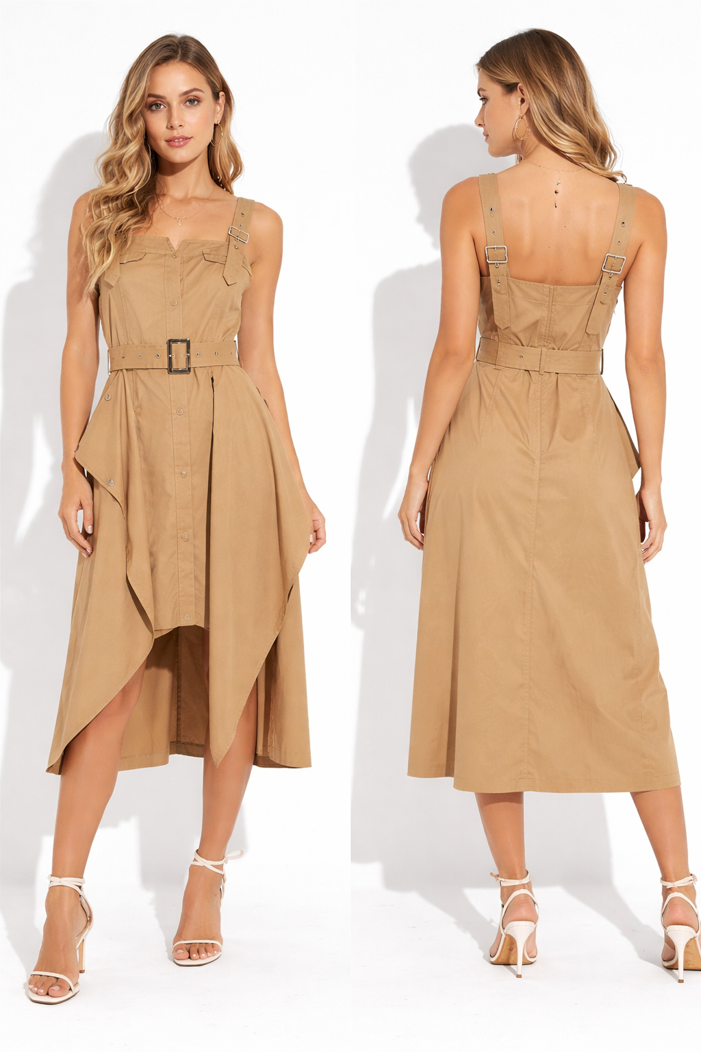 Tan /Camel midi dress