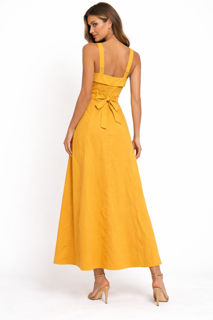 Musturd Yellow Utility Dress