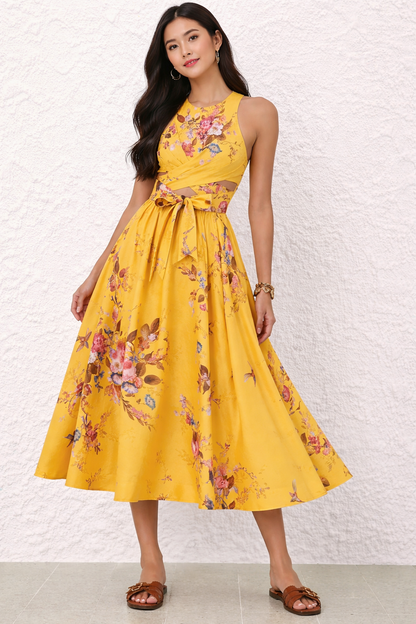 Yellow Flower Dress
